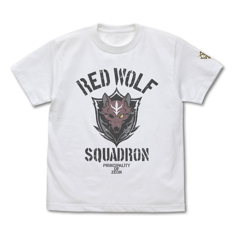 Gundam: Requiem For Vengeance - Red Wolf Squadron T-shirt (White | Size L) image 1