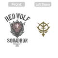 Gundam: Requiem For Vengeance - Red Wolf Squadron T-shirt (White | Size L) thumbnail 2