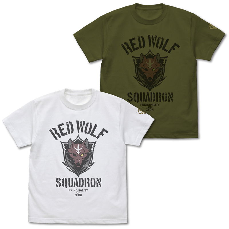 Gundam: Requiem For Vengeance - Red Wolf Squadron T-shirt (White | Size XL) image 4