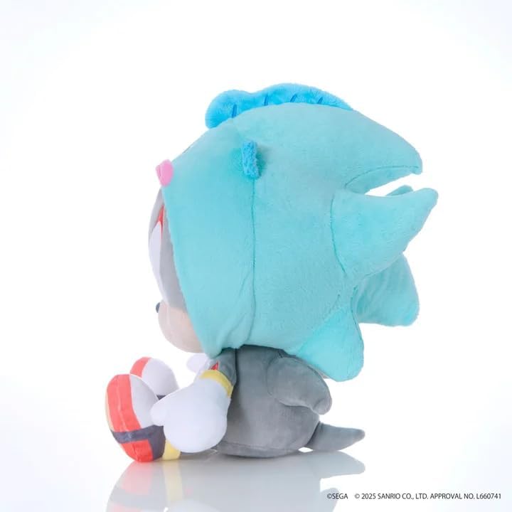 Sonic & Friends Sanrio Characters Plush Dr. Eggman x Hangyodon (M) image 3