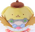 Sonic & Friends Sanrio Characters Plush Dr. Eggman x Pompompurin (M) thumbnail 4