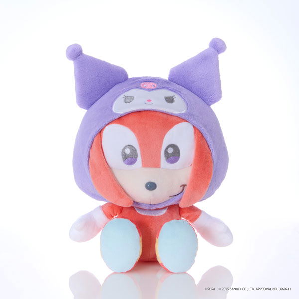 Sonic & Friends Sanrio Characters Plush Knuckles x Kuromi (M) image 1