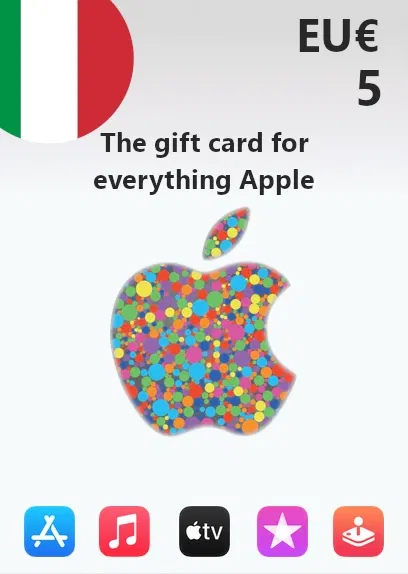 Apple Gift Card 5 EUR | Italy Account <span class="ext ext_digital">digital</span> image 1
