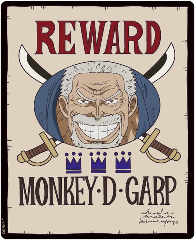 One Piece Cross Guild Wanted Poster Mouse Pad Vol. 7 (Garp) image 1