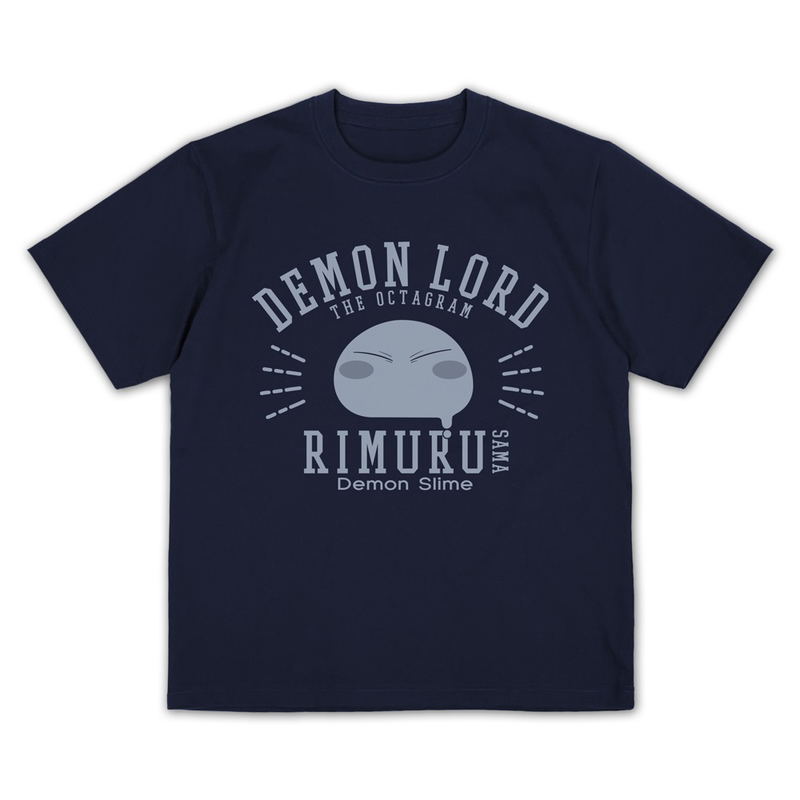 That Time I Got Reincarnated as a Slime - Rimuru-sama College Plating T-shirt (Navy | Size L) image 1