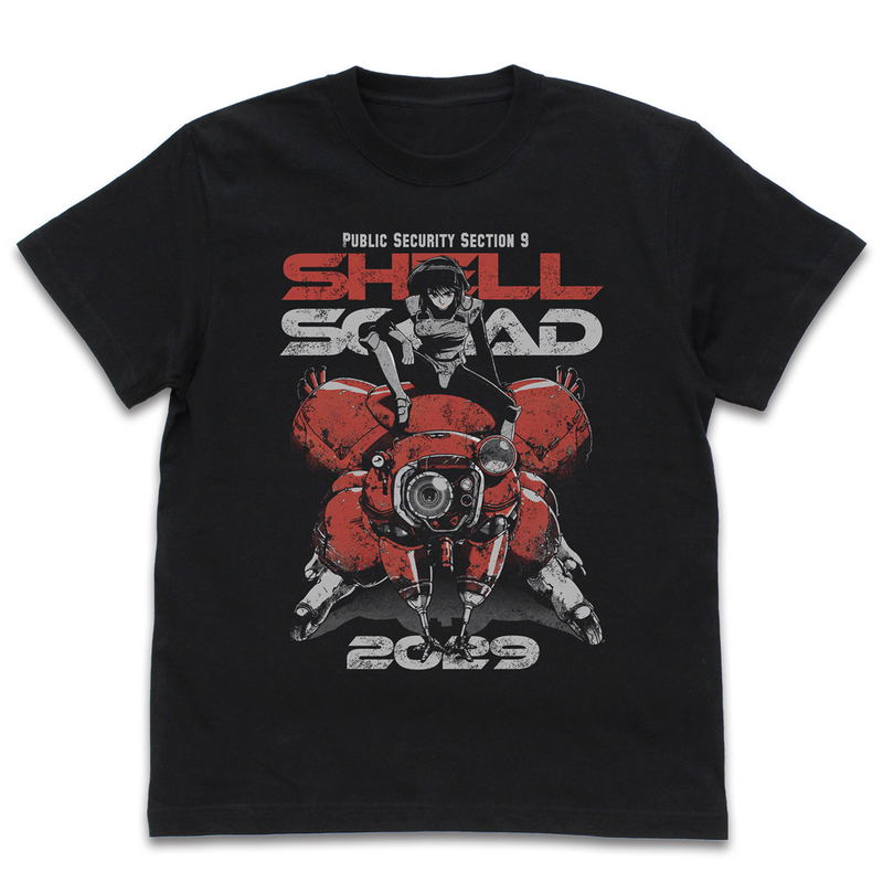 The Ghost In The Shell - TGITS Motoko & Fuchikoma T-shirt (Black | Size S) image 1