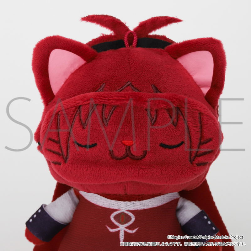 Puella Magi Madoka Magica WithCAT Plush Key Chain Plus With Eye Mask Sakura Kyoko image 2