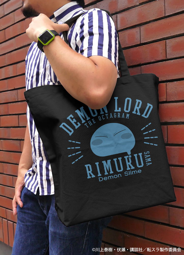 That Time I Got Reincarnated as a Slime - Rimuru-sama College Large Tote Bag (Black) image 2