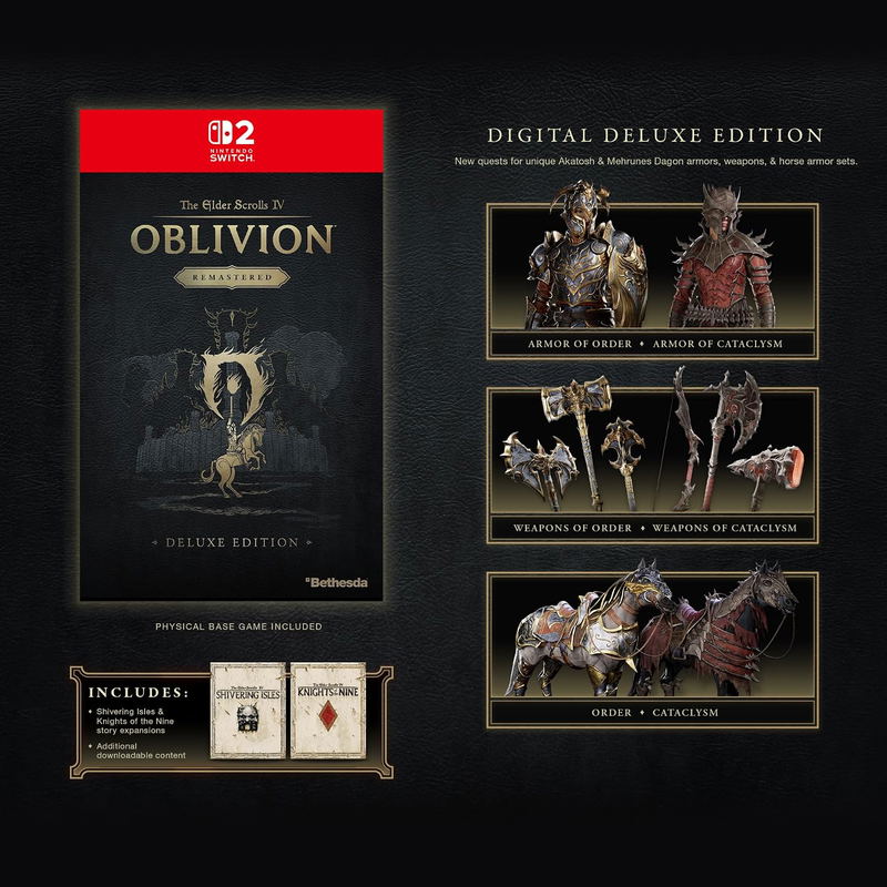 The Elder Scrolls IV: Oblivion Remastered [Deluxe Edition] <span class="ext" style="background-color: #00e206; color: #FFFFFF;">Game Cart</span> image 1