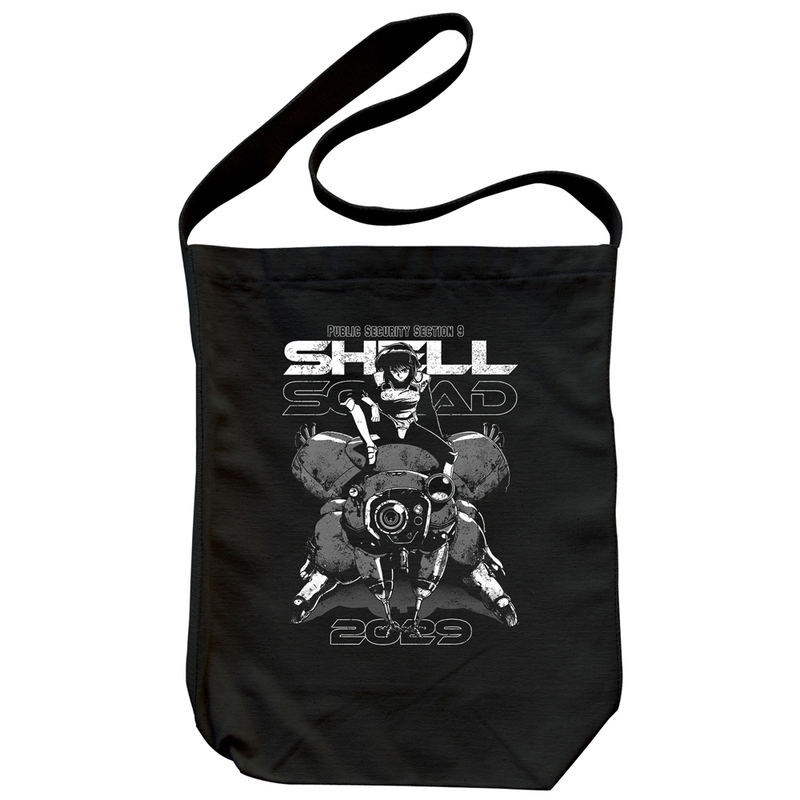 Ghost In The Shell - TGITS Motoko & Fuchikoma Shoulder Tote Bag (Black) image 1