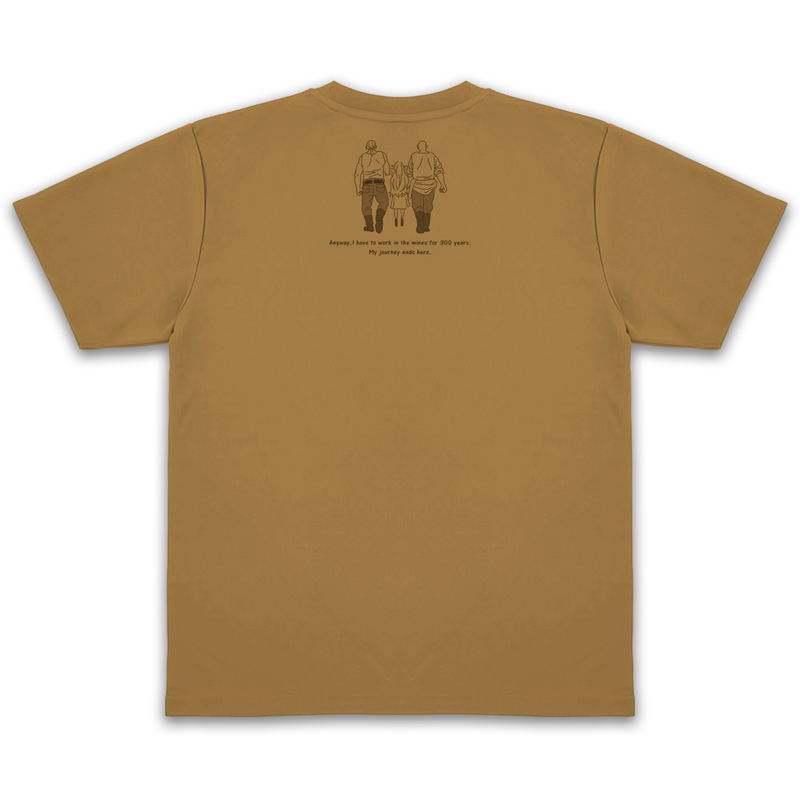 Frieren: Beyond Journey's End - Frieren Anyway, I Have To Work In The Mines For 300 Years Dry T-shirt (Coyote | Size M) image 2