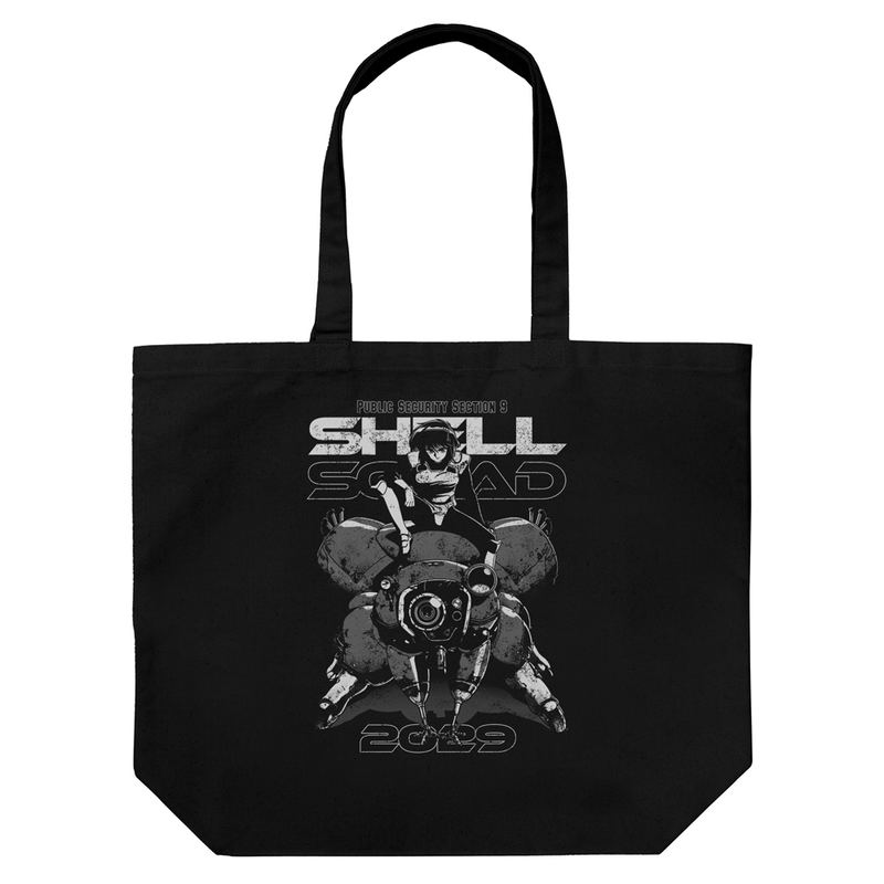 Ghost In The Shell - TGITS Motoko & Fuchikoma Large Tote Bag (Black) image 1