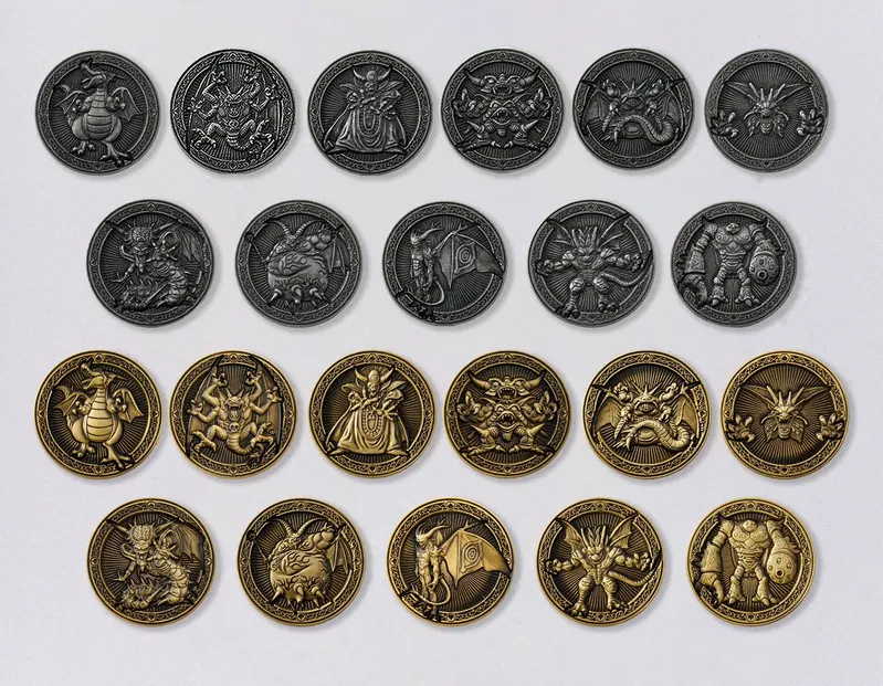 Dragon Quest Legendary Demon Has Appeared! Collectible Coin (Set of 22 Pieces) image 1