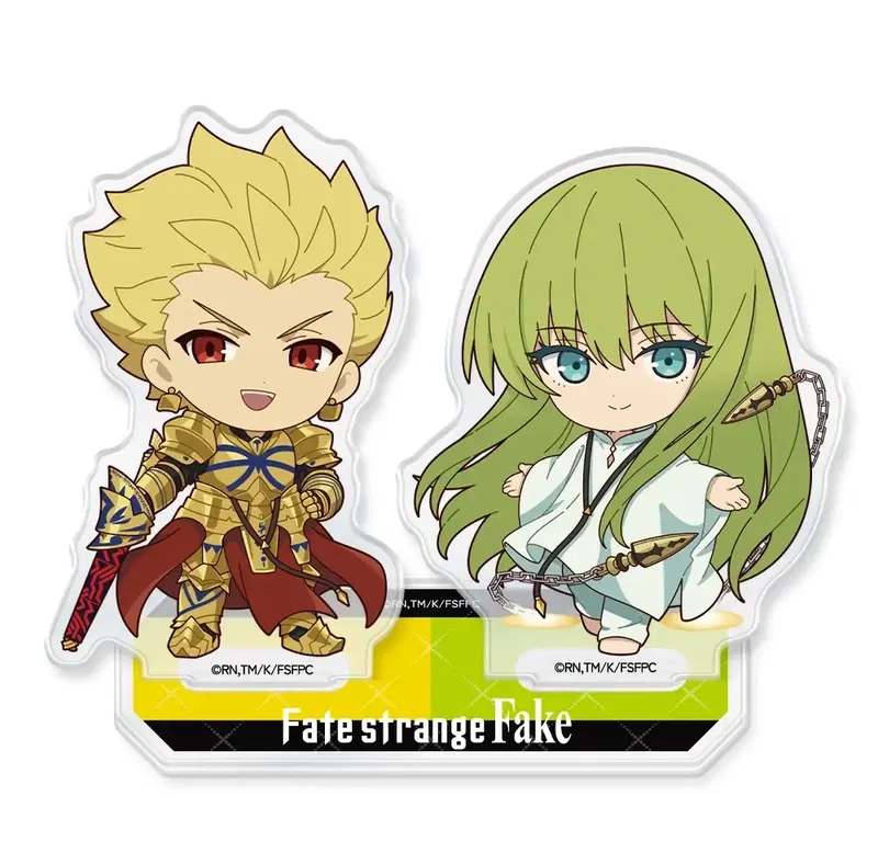 Fate/strange Fake Acrylic Chara Stand Mini Character Archer & Lancer image 1