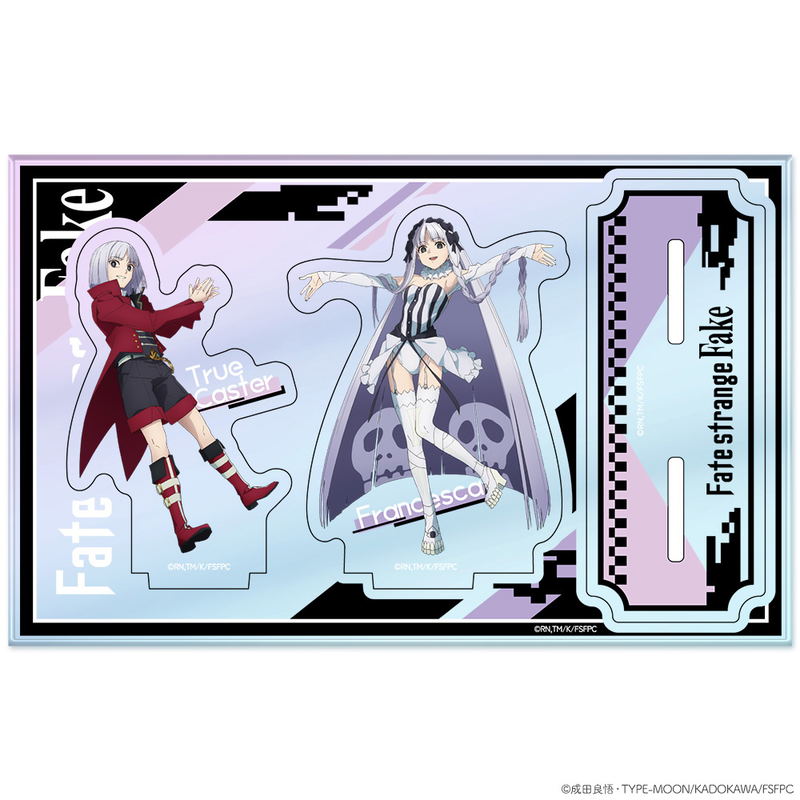 Fate/strange Fake Aurora Acrylic Niko Stand Francesca Prelati & True Caster image 2