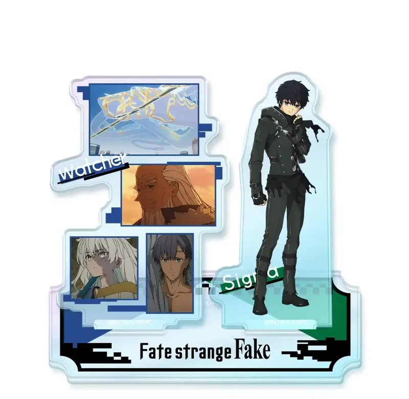 Fate/strange Fake Aurora Acrylic Niko Stand Sigma & Watcher image 1