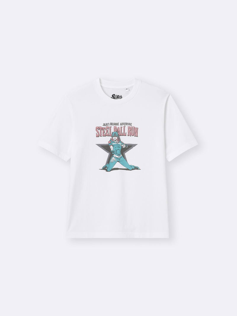 GU JoJo's Bizarre Adventure - Steel Ball Run T-shirt (White | Size S) image 1