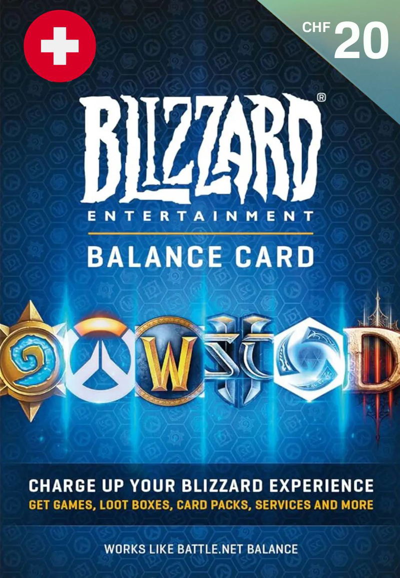 Blizzard Gift Card (CHF 20) | Switzerland Account <span class="ext ext_digital">digital</span> image 1