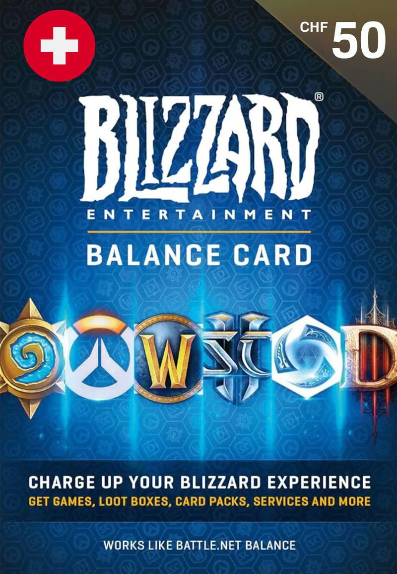 Blizzard Gift Card (CHF 50) | Switzerland Account <span class="ext ext_digital">digital</span> image 1