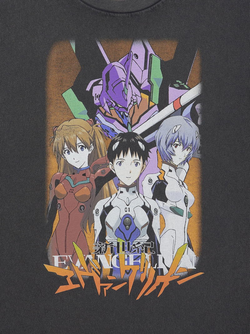 GU Evangelion Washed T-shirt (Dark Gray | Size L) image 3