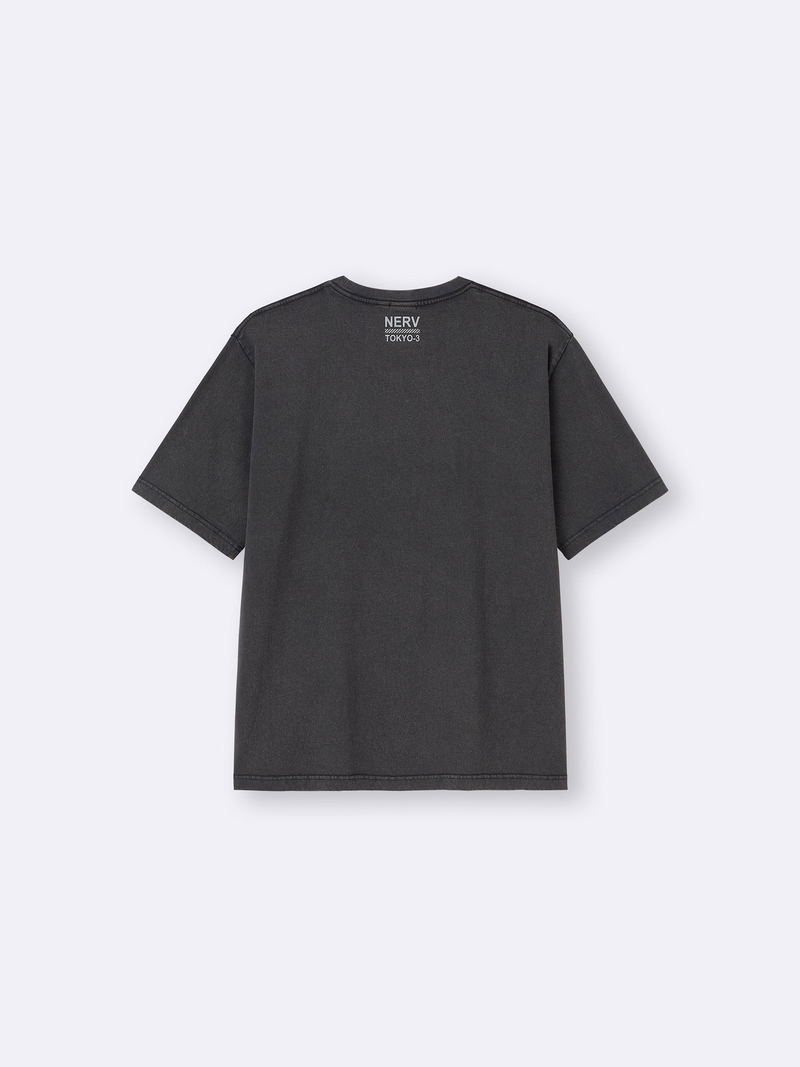 GU Evangelion Washed T-shirt (Dark Gray | Size M) image 2