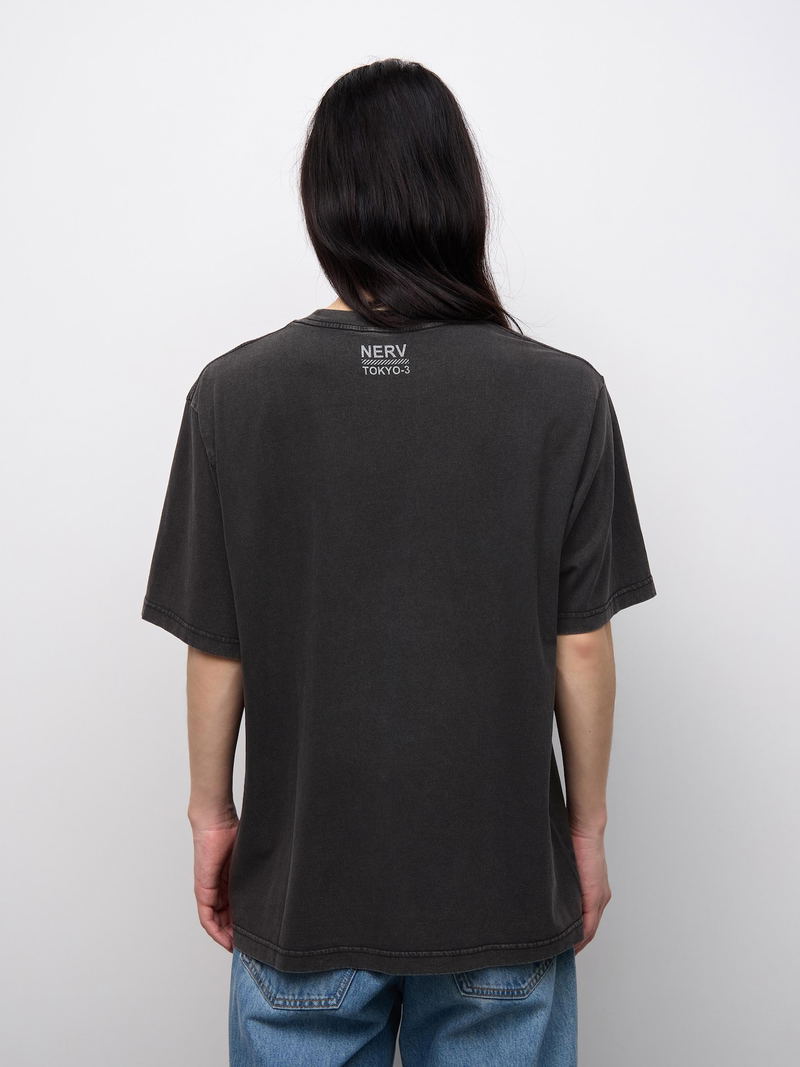 GU Evangelion Washed T-shirt (Dark Gray | Size XL) image 11