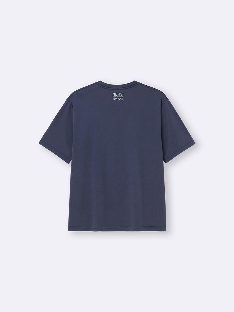 GU Evangelion Washed T-shirt (Navy | Size L) image 2