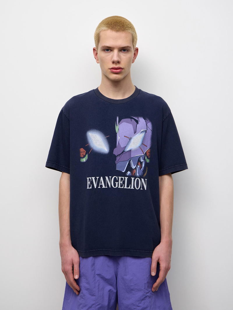 GU Evangelion Washed T-shirt (Navy | Size S) image 10