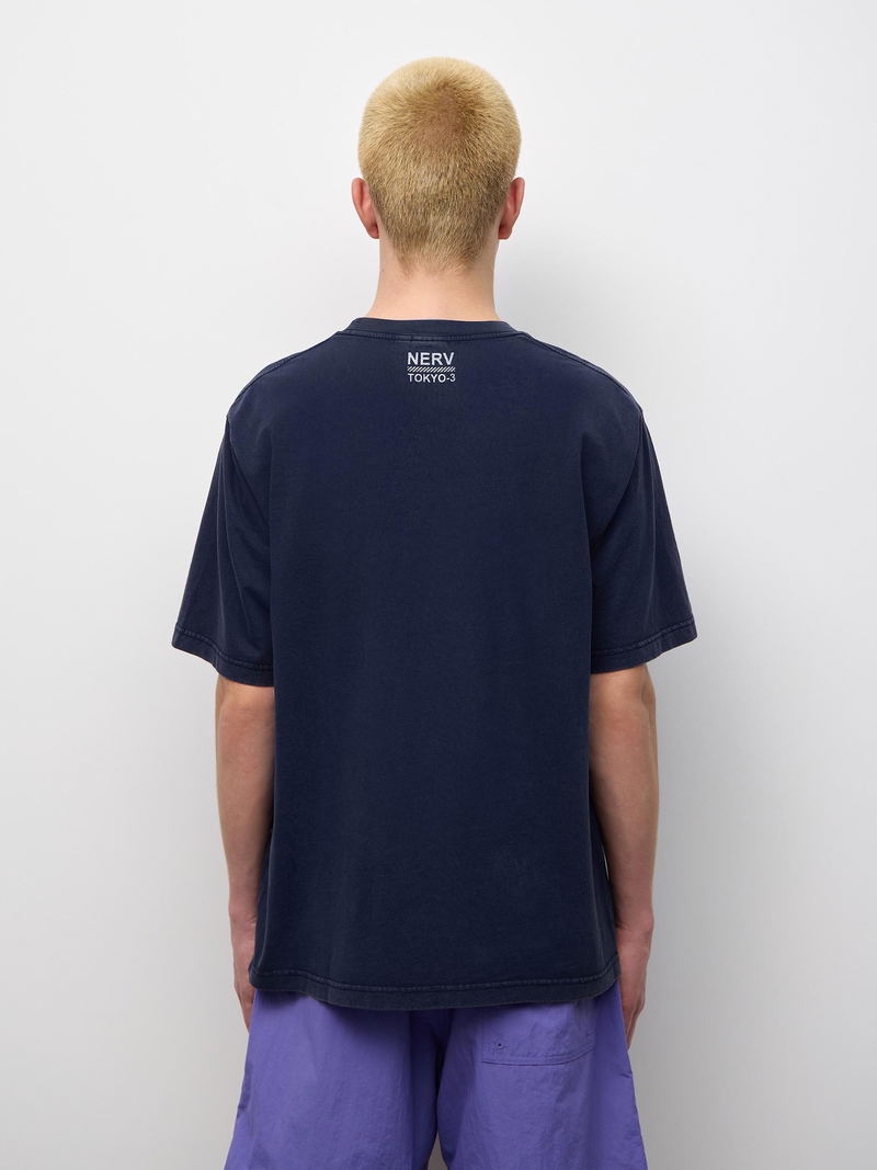 GU Evangelion Washed T-shirt (Navy | Size S) image 11
