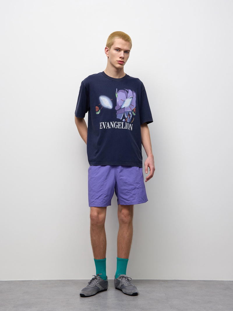 GU Evangelion Washed T-shirt (Navy | Size S) image 9