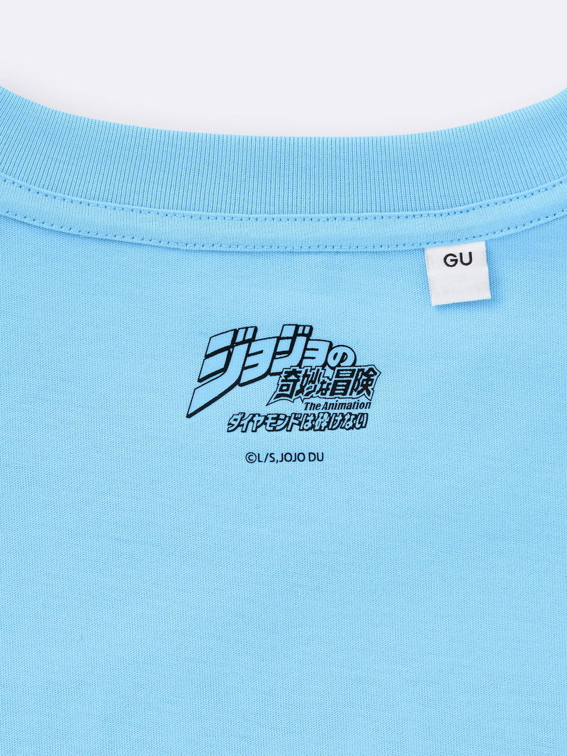 GU JoJo's Bizarre Adventure - Diamond Is Unbreakable T-shirt (Blue | Size XXXL) image 3