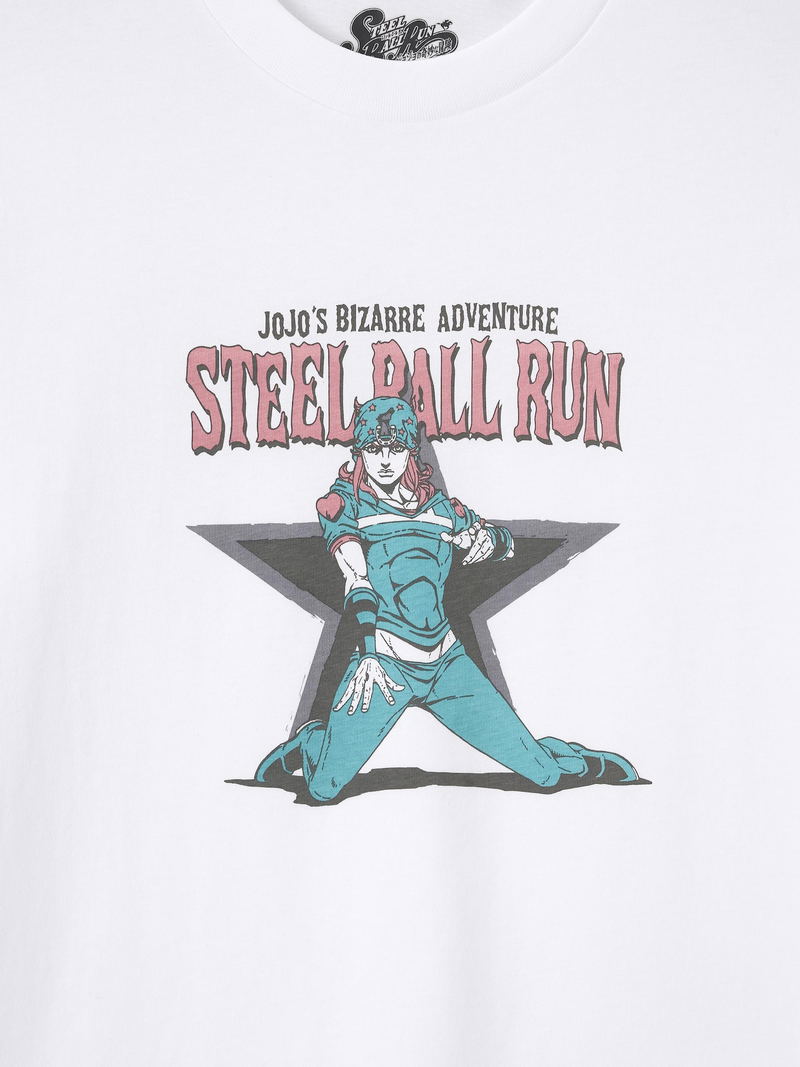GU JoJo's Bizarre Adventure - Steel Ball Run T-shirt (White | Size L) image 2