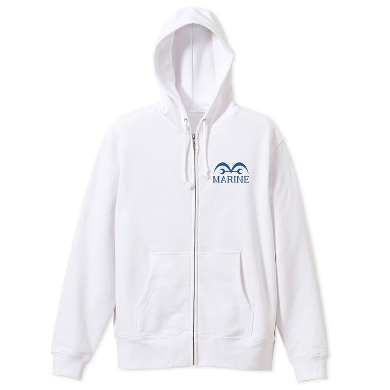 One Piece - Marine Zip Hoodie Ver.2.0 (White | Size M) image 3