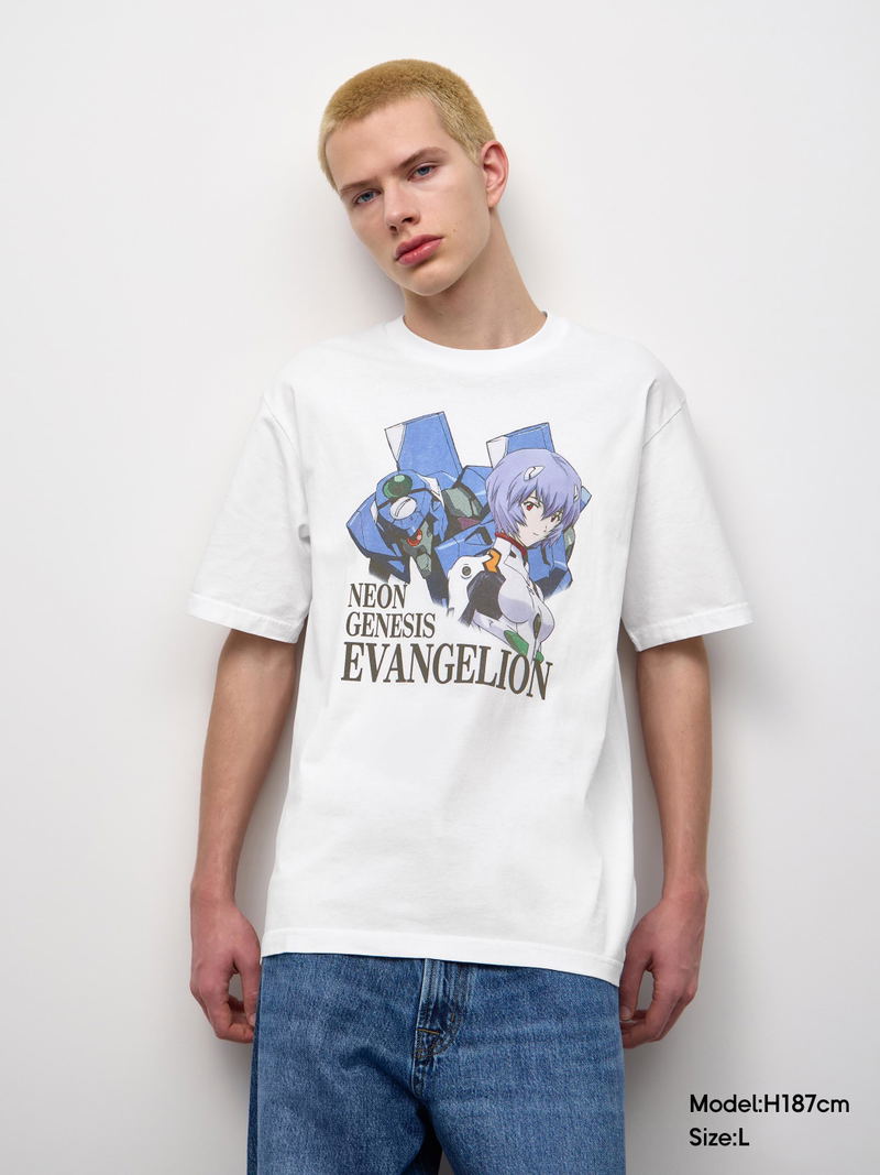 GU Evangelion Washed T-shirt (Off White | Size M) image 8