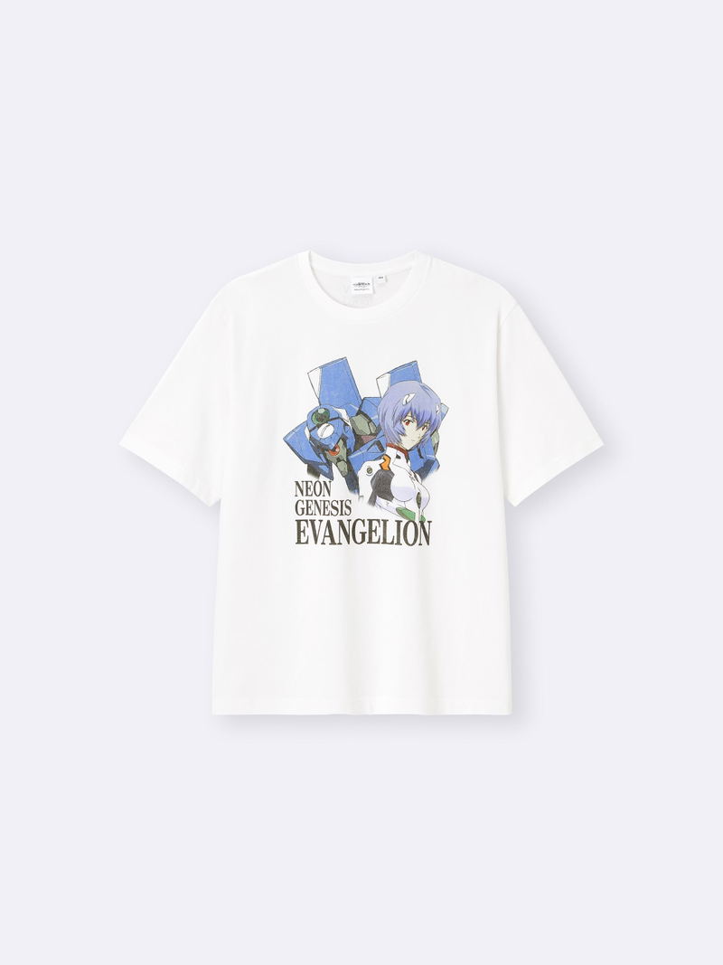 GU Evangelion Washed T-shirt (Off White | Size L) image 1