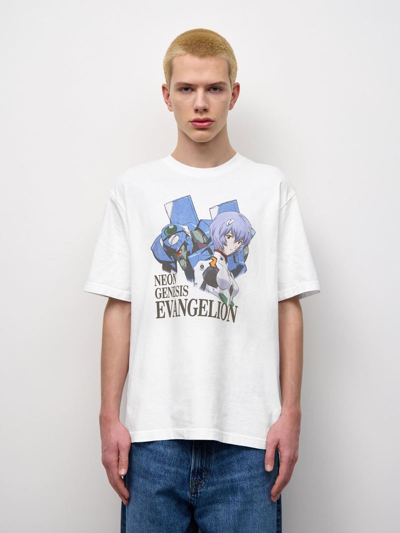 GU Evangelion Washed T-shirt (Off White | Size L) image 10