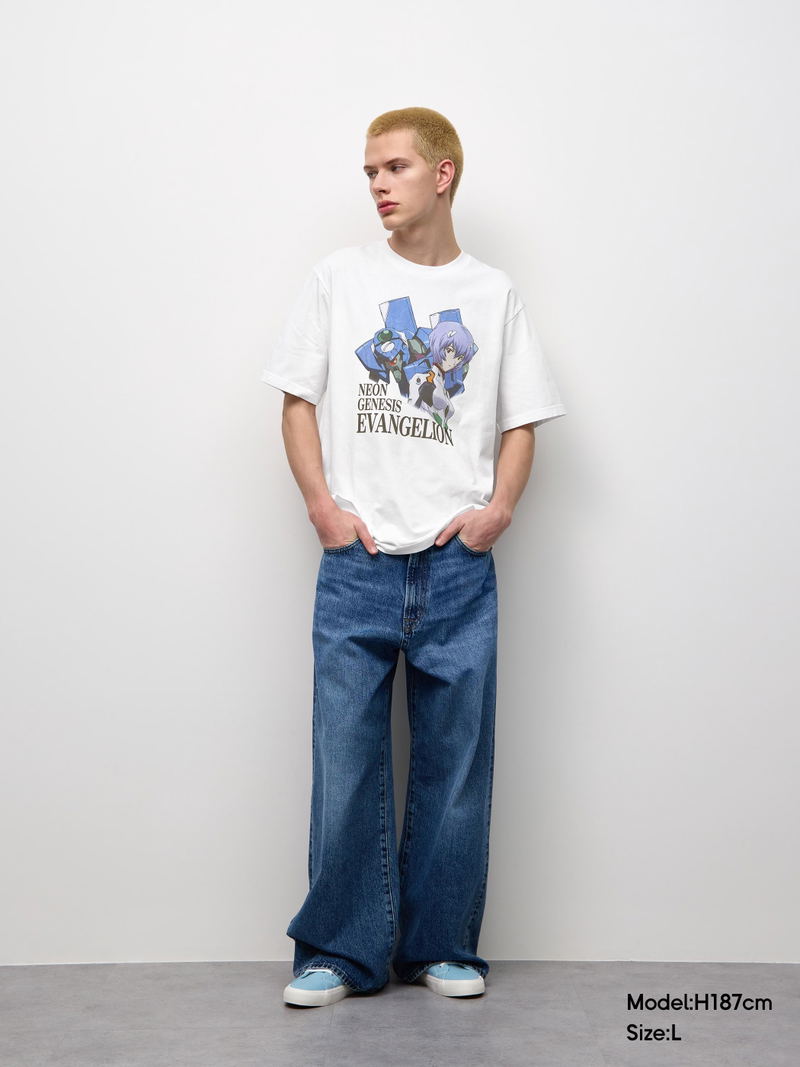 GU Evangelion Washed T-shirt (Off White | Size XL) image 9
