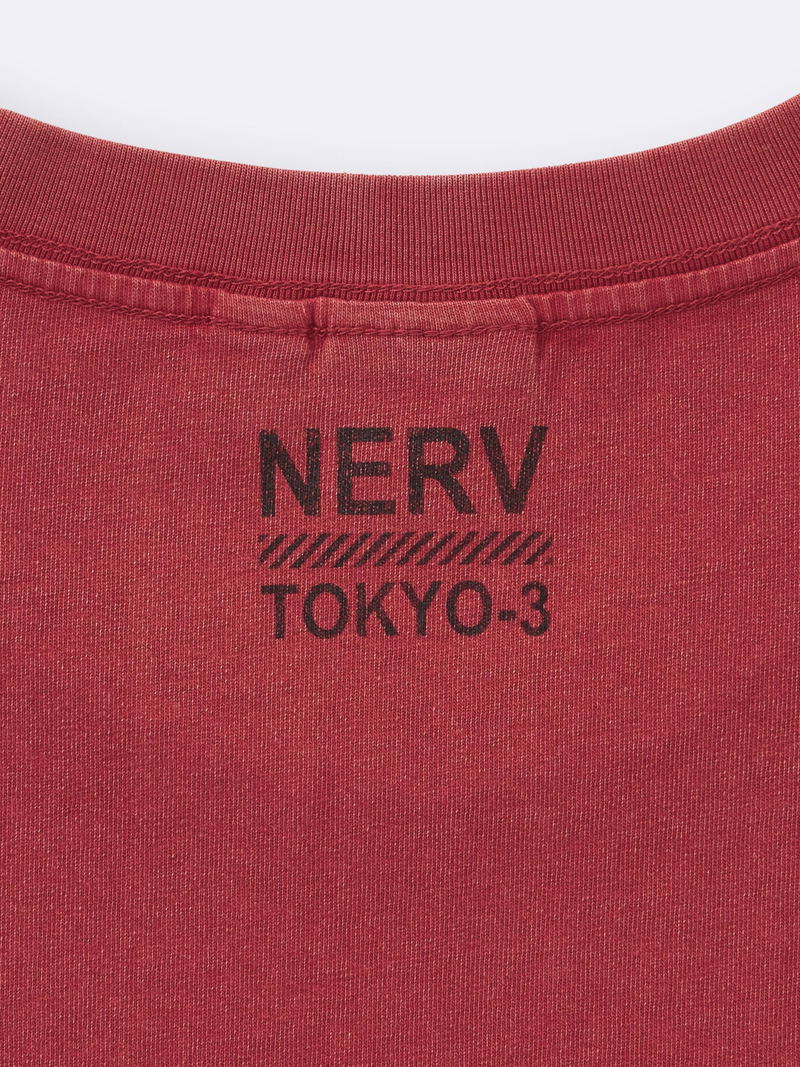 GU Evangelion Washed T-shirt (Red | Size M) image 5