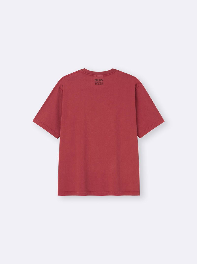 GU Evangelion Washed T-shirt (Red | Size XL) image 2