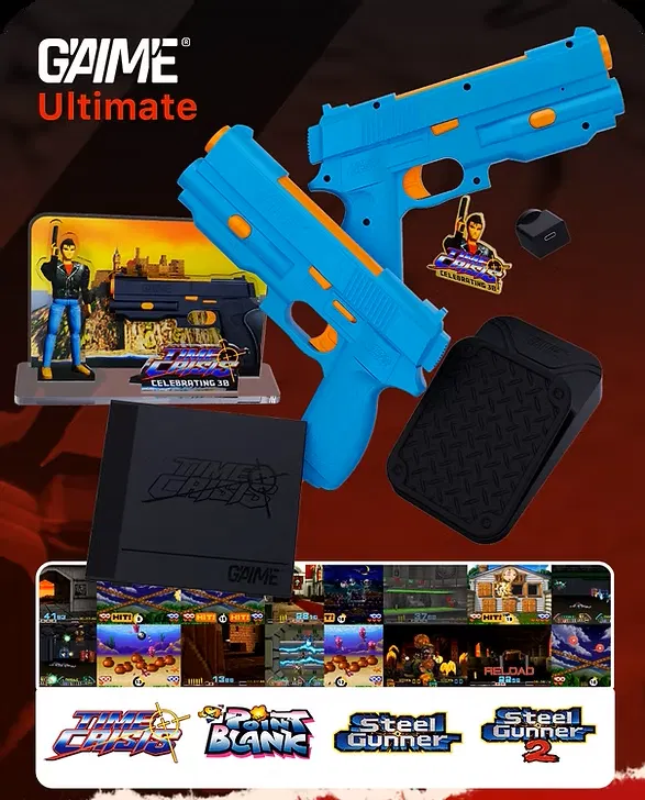 G'AIM'E Time Crisis Light Gun (Blue) [Ultimate] image 1