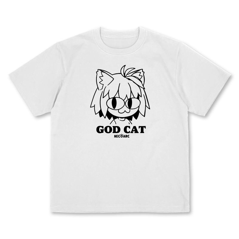 Tsukihime -A Piece Of Blue Glass Moon- God Cat Neco-Arc Plating T-shirt (White | Size M) image 1