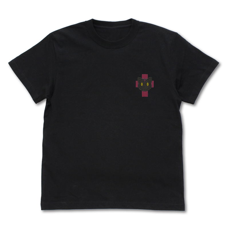 KonoSuba: God's Blessing On This Wonderful World! - Chomusuke One-Point Embroidery T-shirt (Black | Size S) image 1