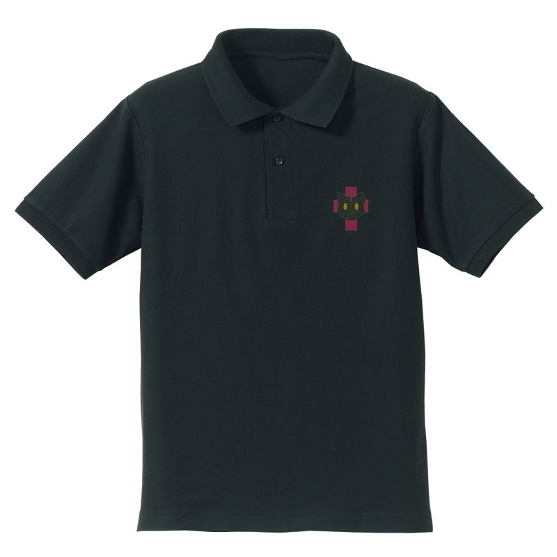 KonoSuba: God's Blessing On This Wonderful World! - Chomusuke One-Point Embroidered Polo Shirt (Black | Size S) image 1