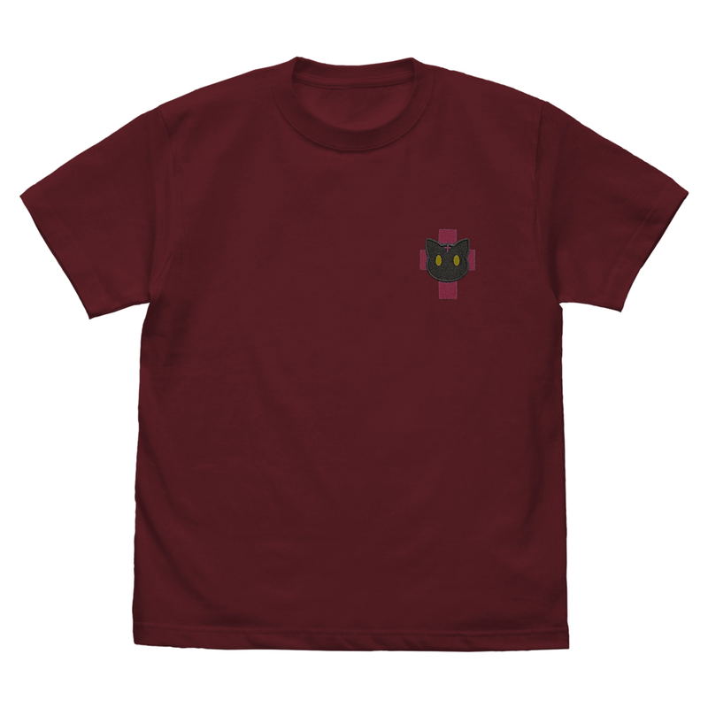 KonoSuba: God's Blessing On This Wonderful World! - Chomusuke One-Point Embroidery T-shirt (Burgundy | Size XL) image 1