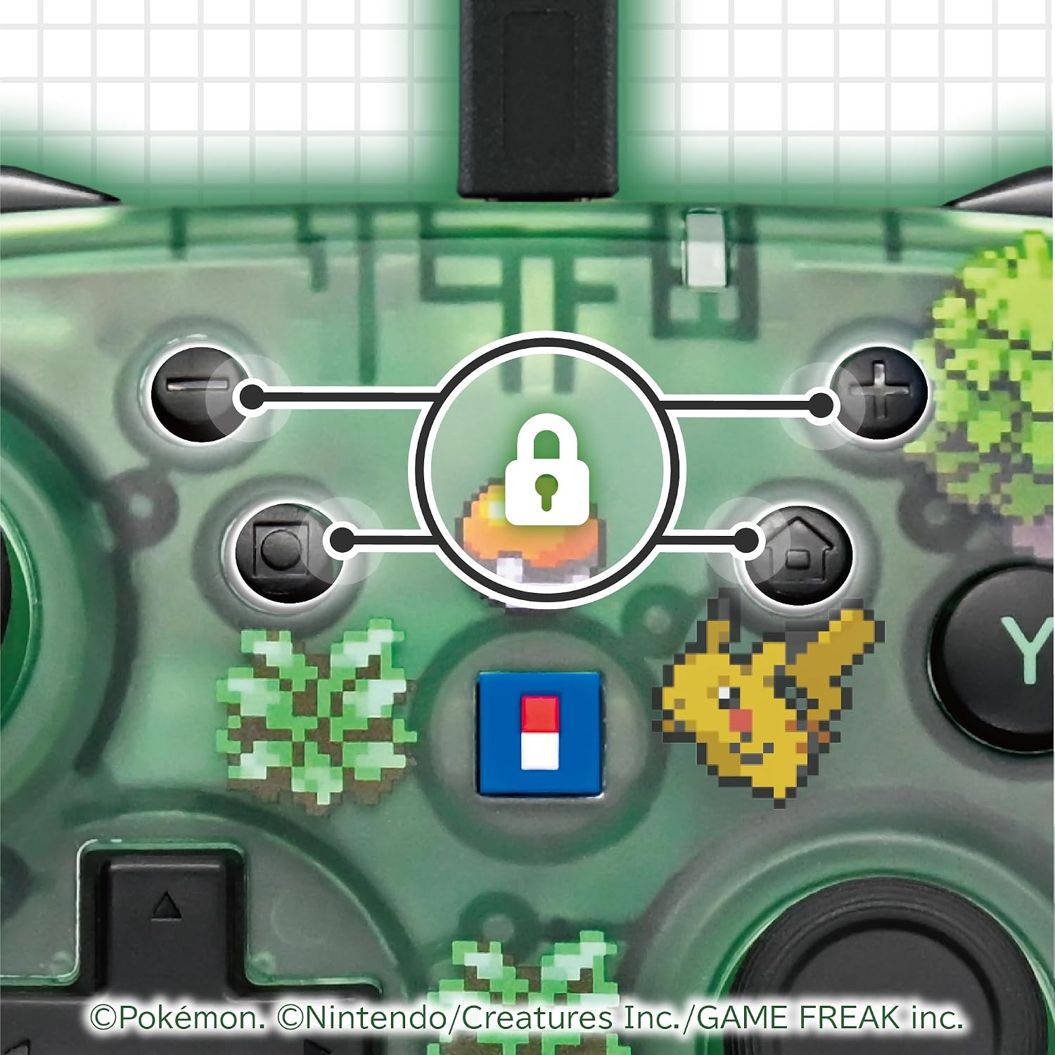Wired Horipad TURBO for Nintendo Switch 2 (Pokémon Pixel Green