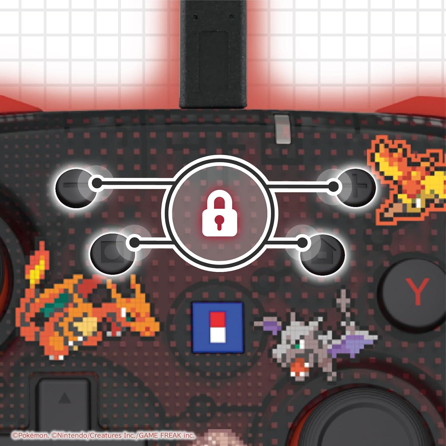Wired Horipad TURBO for Nintendo Switch 2 (Pokémon Pixel Red) for