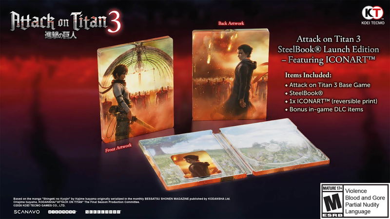 Attack on Titan 3 [Steelbook Launch Edition] image 1