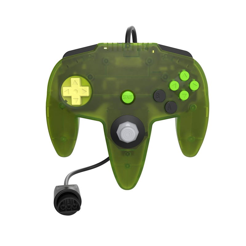 Hyperkin Captain+ Wired Controller for M64 / Nintendo 64 (Green) image 1