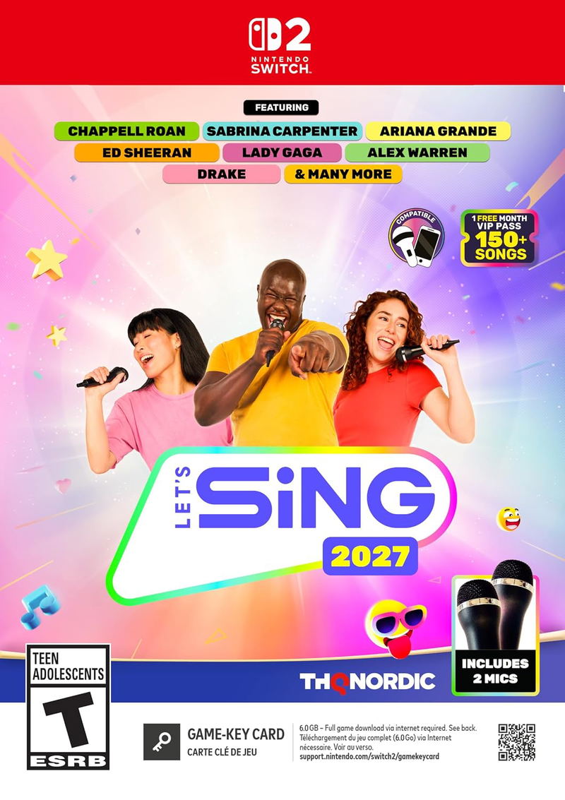 Let's Sing 2027 [2 Mic Bundle] <span class="ext" style="background-color: #ff8c00; color: #FFFFFF;">Game Key Cart</span> image 1