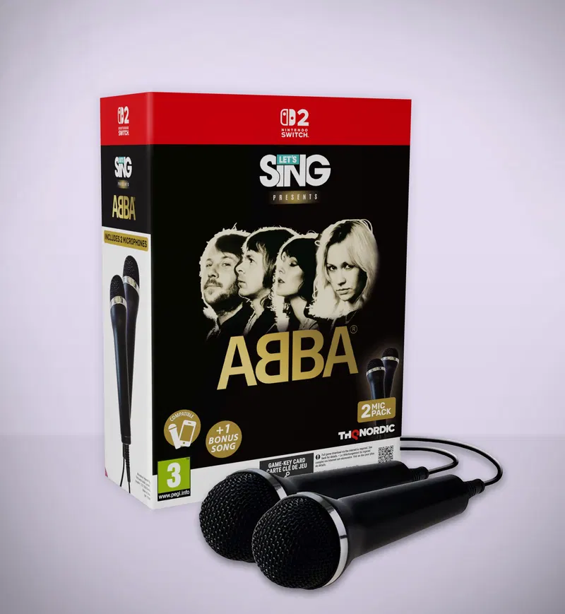 Let's Sing ABBA [2 Mic Bundle] <span class="ext" style="background-color: #ff8c00; color: #FFFFFF;">Game Key Cart</span> image 1